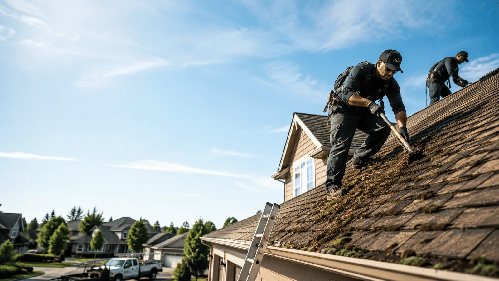 Roof Moss Removal in Amlin, OH near me